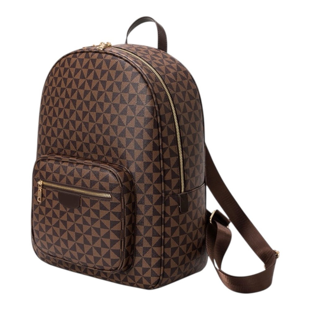 Designer Inspired Brown Monogram Large Backpack N… - image 5
